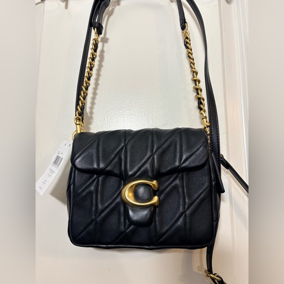 Coach Handbags - NWT Coach Times Square Tabby 17 - Quilted Black Leather - CW628